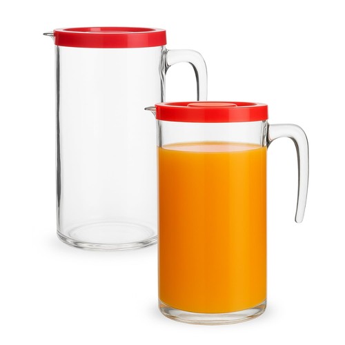 Caraffa vetro litro con - caraffa,