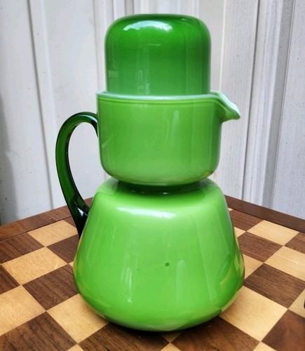 Vtg carlo moretti murano green - carlo,