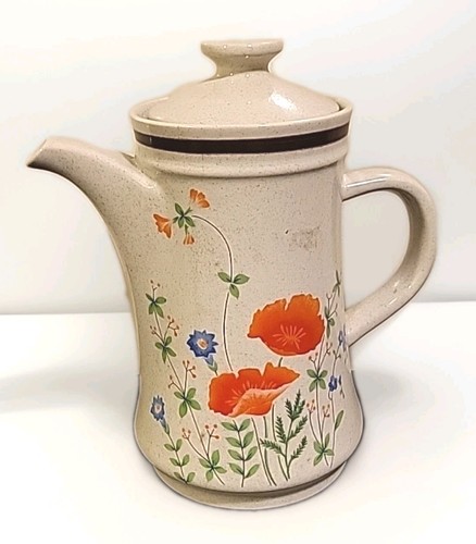 Vintage haniwa coffee pot - vintage,