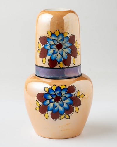 Beige lusterware tumble - beige, up